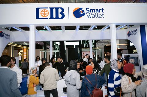 Cairo ICT - cib stand crowd