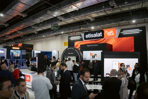 Cairo ICT - etisalat stand visitors