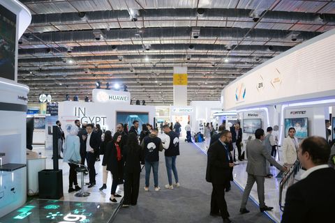 Cairo ICT - exhibition floor visitors