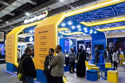 Cairo ICT - exhibitor stand visitors